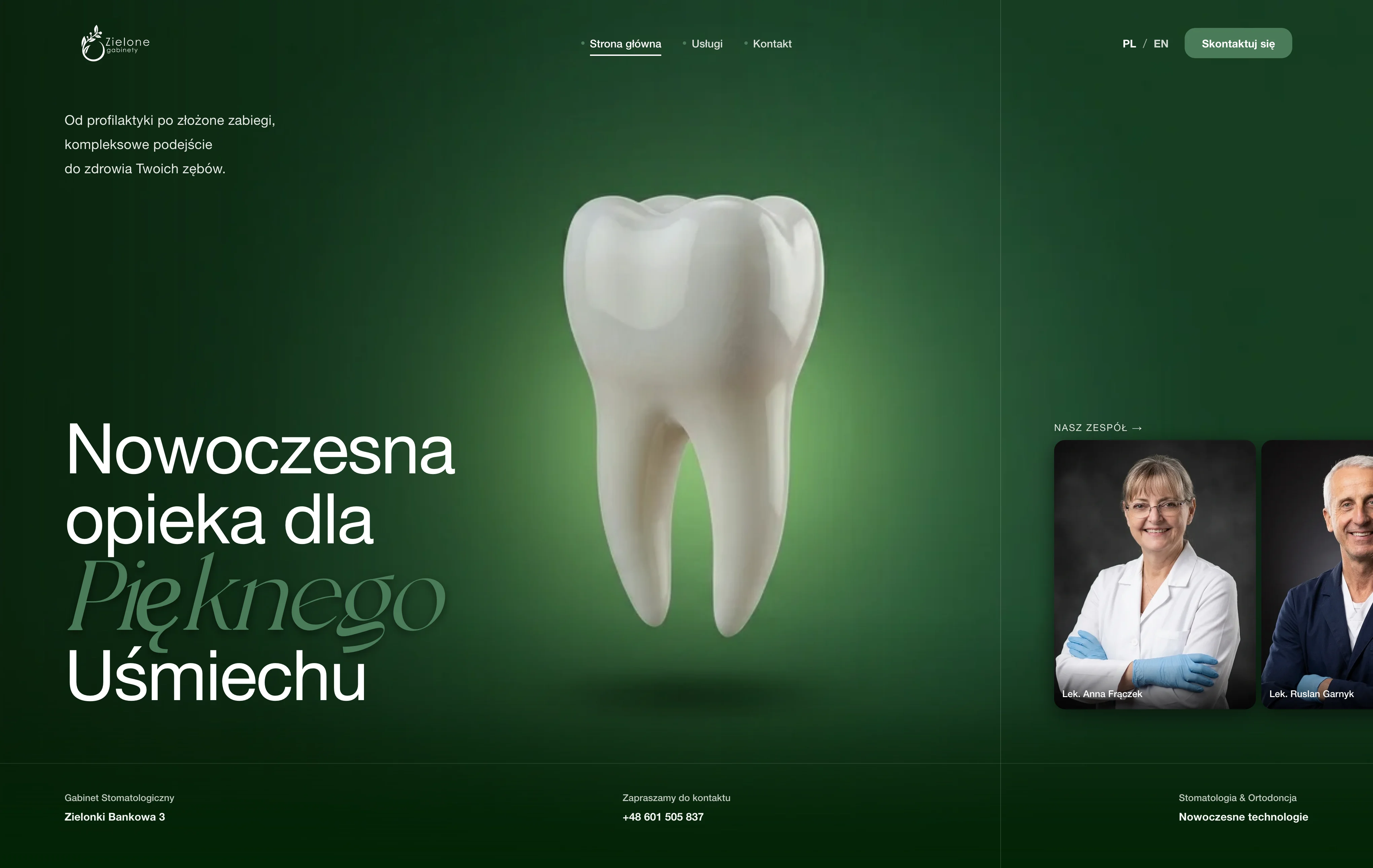 Zielone Gabinety - stomatologia Desktop